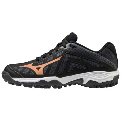 Zapatillas Hockey Mizuno WAVE LYNX Junior Mujer - Negros / Naranjas / Blancos - Chile M819XGWIHV